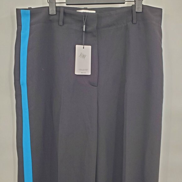 Reiss Isla Side Stripe Wide Leg Pants Women Size US 12 NWT High Waisted - Picture 4 of 16